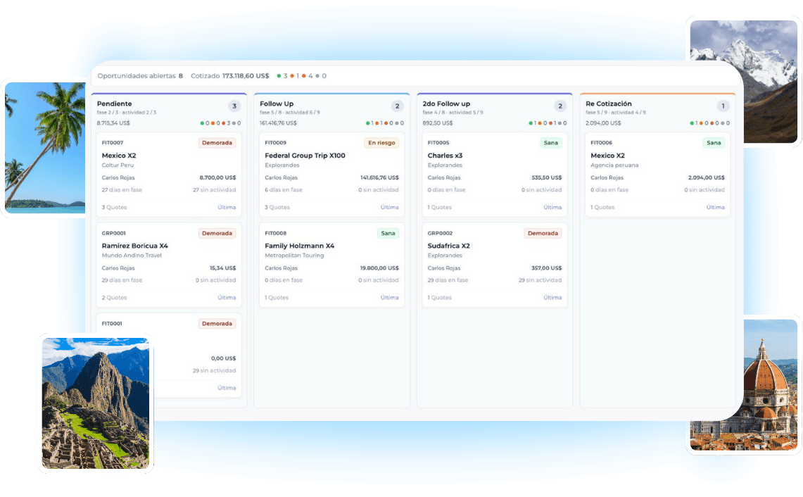 Paxlify CRM pipeline dashboard preview